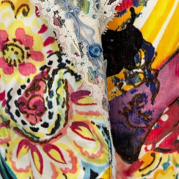 Alberto Makali Bold Color Tropical Jacket Size 2 - Picture 6 of 9